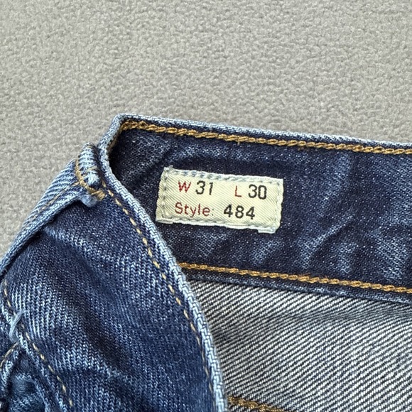 JCrew 484 Jeans Mens‎ 31x30 Blue Slim Tapered Leg Low Rise 100% Cotton Denim - Picture 3 of 14